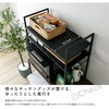 URRZ-2-WH シンプルな伸縮卓上レンジ上ラック2段 ホームテイスト 81283767