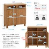 SH-34-OC75-NA 日本製 オープン収納付きキャビネット 75cm ホームテイスト 81284869
