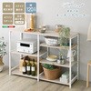 さわやかな 調節可能キッチンカウンター120cm ホームテイスト