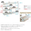 FKKZ-1240-WOK さわやかな 調節可能キッチンカウンター120cm ホームテイスト 81283871