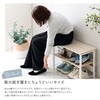 FGBZ-60-WOK さわやかな 収納棚付き玄関ベンチ ホームテイスト 81283941