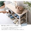FGBZ-60-WOK さわやかな 収納棚付き玄関ベンチ ホームテイスト 81283941
