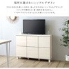 SH-34-PC110-NA 日本製 プッシュ式扉付きキャビネット 110cm ホームテイスト 81284406