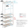 さわやかな 調節可能シューズラック付きハンガーラック ホームテイスト