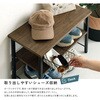 VGBZ-60-WAL ヴィンテージ調 収納棚付き玄関ベンチ ホームテイスト 81284221