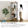 VHRZ-60-WAL ヴィンテージ調 調節可能ハンガーラック 60cm ホームテイスト 81284467