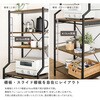 VRZ-6-SBO ヴィンテージ調 調節可能スライド棚付きレンジラック6段 ホームテイスト 81284336
