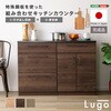 SH-22-CKS120-CD-GY 日本製 特殊鋼板を使った組み合わせキッチンカウンター【Lugo-ルゴ-】120cm 引き出し収納+扉収納 ホームテイスト 81284345