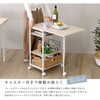 FBW-357-WOK さわやかな 調節可能棚付き バタフライワゴン ホームテイスト 81284370