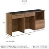 日本製 特殊鋼板を使った組み合わせキッチンカウンター 180cm オープン収納+ゴミ箱上カウンター+ゴミ箱上カウンター ホームテイスト