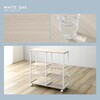 FSWZ-80-WOK さわやかな 調節可能棚付きスリムワゴン 80cm ホームテイスト 81284641