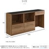 SH-22-CKS180-AAB-GY 日本製 特殊鋼板を使った組み合わせキッチンカウンター 180cm オープン収納+オープン収納+ゴミ箱上カウンター ホームテイスト 81284659