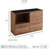 SH-22-CKS120-AC-GY 日本製 特殊鋼板を使った組み合わせキッチンカウンター【Lugo-ルゴ-】120cm オープン収納+引き出し収納 ホームテイスト 81284765