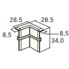 DLBIM20-PW 巾木コーナーキャップ 入隅用(M型対応) ウッドワン 81291196