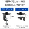 GH-AMGA1-WH 液晶モニターアーム ガススプリング 1画面 クランプ/グロメット式 グリーンハウス 81293488