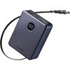 EC-C67MN モバイルバッテリー 5000mAh 巻取り式 USB-Cケーブル一体型 小型 軽量 最大20W 残量表示ディスプレイ エレコム 81293637