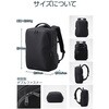 ZSB-BP02P15BK リュック 18L 衝撃吸収 15.6インチPC対応 出張 通勤 小物整理ポケット付 撥水 バックパック ZEROSHOCK エレコム 81293820