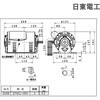300w EFNOU-KRN 4P 単相 300w EFNOU-KRN 4P コンデンサ始動式 防振型 モータ 日東電工 81318706