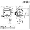 0.4kw TFO-KRN 4P 単相 0.4kw TFO-KRN 4P コンデンサ始動式 モータ 全閉外扇型 日東電工 81318715