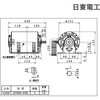 250w EFNOU-KTN 4P 単相 250w EFNOU-KTN 4P 分相始動式 モータ 防振型 日東電工 81318731