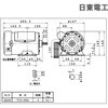 300w TFO-KRN 4P 単相 300w TFO-KRN 4P コンデンサ始動式 全閉外扇型 モータ 日東電工 81318776