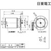 0.2kw VTO-KN 4P 三相 0.2kw VTO-KN 4P フランジ取付 全閉(外扇)屋内型 モータ 日東電工 81318819