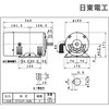 1.0KW EFOUP-KQN 4P 単相 1.0KW EFOUP-KQN 4P コンデンサ始動式コンデンサ モータ 防滴保護型 日東電工 81318916