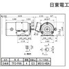 0.4Kw TFO-FKN 4P HBA 三相 0.4Kw TFO-FKN 4P HBA 全閉 外扇 屋内型 ブレーキ付モータ 日東電工 81318925