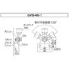 GVB-46-1 ガススプリング取付用ブラケット ギガ・セレクション 81320115