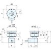 QTB08TSS クイックターンクランプ(センサー付カムベース 薄板用) ナベヤ 81343477