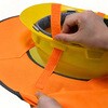 J2447-OR ヘルメット用蛍光バイザー セーフラン安全用品 81353828
