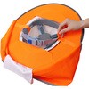 J2447-OR ヘルメット用蛍光バイザー セーフラン安全用品 81353828