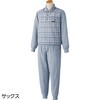 822322-22 822322 麻混楊柳ポロ衿上下スーツ ケアファッション 81353907