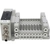 TVG1B-B06CS3JA4C-07D プラグインブロックマニホールド パイロット式3・5ポート弁 ベース配管 TVG1BシリーズEtherNet/IP(NPN出力)(マニホールドベースのみ) CKD 81364355
