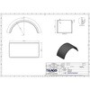 70JF116041465 樹脂製フェンダー【LAGO社製】WHEELMATE 信和自動車工業 81366778