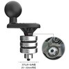 RAM-B-342W-3U フォークステムウェッジベース 内径Φ25-32mm対応スペーサー 1インチボール ラムマウント 81377025