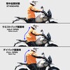 RR7812OR3 デュアルテックス3レイヤーBIBレインスーツ ラフアンドロード 81378739