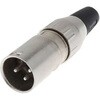 Deltron XLRコネクタ オス 4極 ケーブルマウント 701-0400 銀めっき DELTRON