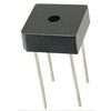 HY Electronic Corp 整流用 ブリッジダイオード 単相 25A， 600V， 29 x 29 x 11.23mm， GBPC2506W HY Electronic Corp