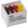 ERG ディップスイッチ， スライド， 4PDT ERG