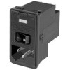 TE Connectivity IECフィルタ 2ヒューズ 2極 スナップイン 3A 120 V ac、250 V ac， 5-6609107-4 TE CONNECTIVITY