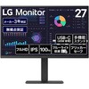 27インチ 液晶ディスプレイ(1920x1080/IPS/アンチグレア/TypeC(PD65W)/HDMI/DP/スピーカー/高さ調整/ピボット/スイベル/3年保証) LG