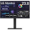 23.8インチ 液晶ディスプレイ(1920x1080/IPS/アンチグレア/TypeC(PD65W)/HDMI/DP/スピーカー/高さ調整/ピボット/スイベル/3年保証) LG