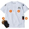 AG-3177 ファントムドッツ 冷感DRY サイドポケット 半袖Tシャツ コーコス信岡 81743491