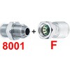 OKE04 x 2900L SUS F+8001=F+8001 油圧ホース 1.5MPa 低圧用ゴムホース OKE (両端金具F+アダプタ付 ステンレス SUS304) 鉱物性作動油・水グリーコール・水 ノーブランド 81763651