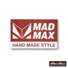 O93-0001-01 MADMAXオリジナル アルミ製 ショート管マフラー用 耐熱ステッカー MAD MAX(マッドマックス) 81776671