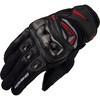 06-224/WHT/BK/L GK-224 Carbon Protect Leather Mesh-Gloves コミネ 81798267