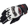 06-224/WHT/BK/L GK-224 Carbon Protect Leather Mesh-Gloves コミネ 81798267