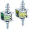 BBU25-500EL ハイブリッドビルトイン防振マウント(軽量型) 無電解ニッケルめっき仕様 ナベヤ 82475411