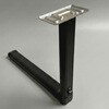 0642/K 折り込み片足テーブルレッグ/黒 カーク産業 81817876